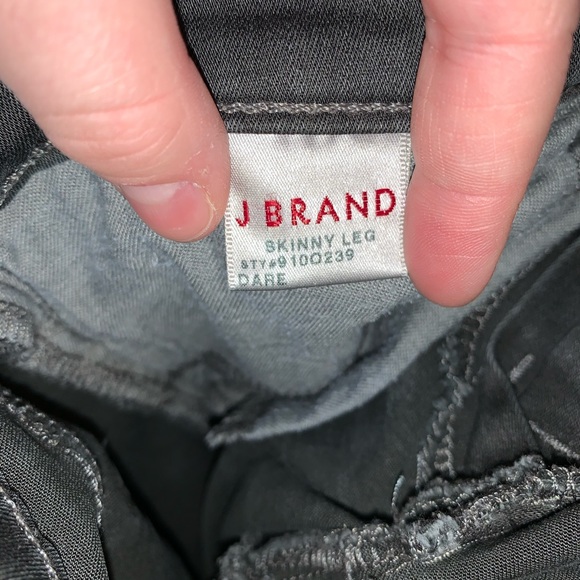 J Brand Dare Skinny Leg Dark Gray Size 27 - Picture 7 of 7